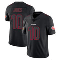 Qdoa SF.49ers #10 Mac Jones Player Black Impact Limited Home Game Stitched Jerseys