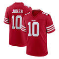 Qdoa SF.49ers #10 Mac Jones Player Red Game Home Stitched Jerseys