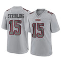 Qdoa SF.49ers #15 De'Zhaun Stribling Player Gray Atmosphere Fashion Home Game Stitched Jerseys