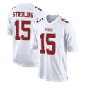 Qdoa SF.49ers #15 De'Zhaun Stribling Player White Fashion Home Game Stitched Jerseys