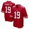 Qdoa SF.49ers #19 Deebo Samuel Sr. Player Red Home Game Stitched Jerseys