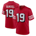 Qdoa SF.49ers #19 Deebo Samuel Sr. Player Red Limited Alternate Home Game Stitched Jerseys