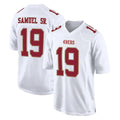 Qdoa SF.49ers #19 Deebo Samuel Sr. Player White Fashion Home Game Stitched Jerseys
