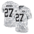 Qdoa SF.49ers #27 Ji'Ayir Brown Player Arctic Camo Limited Salute To Service Home Game Stitched Jerseys