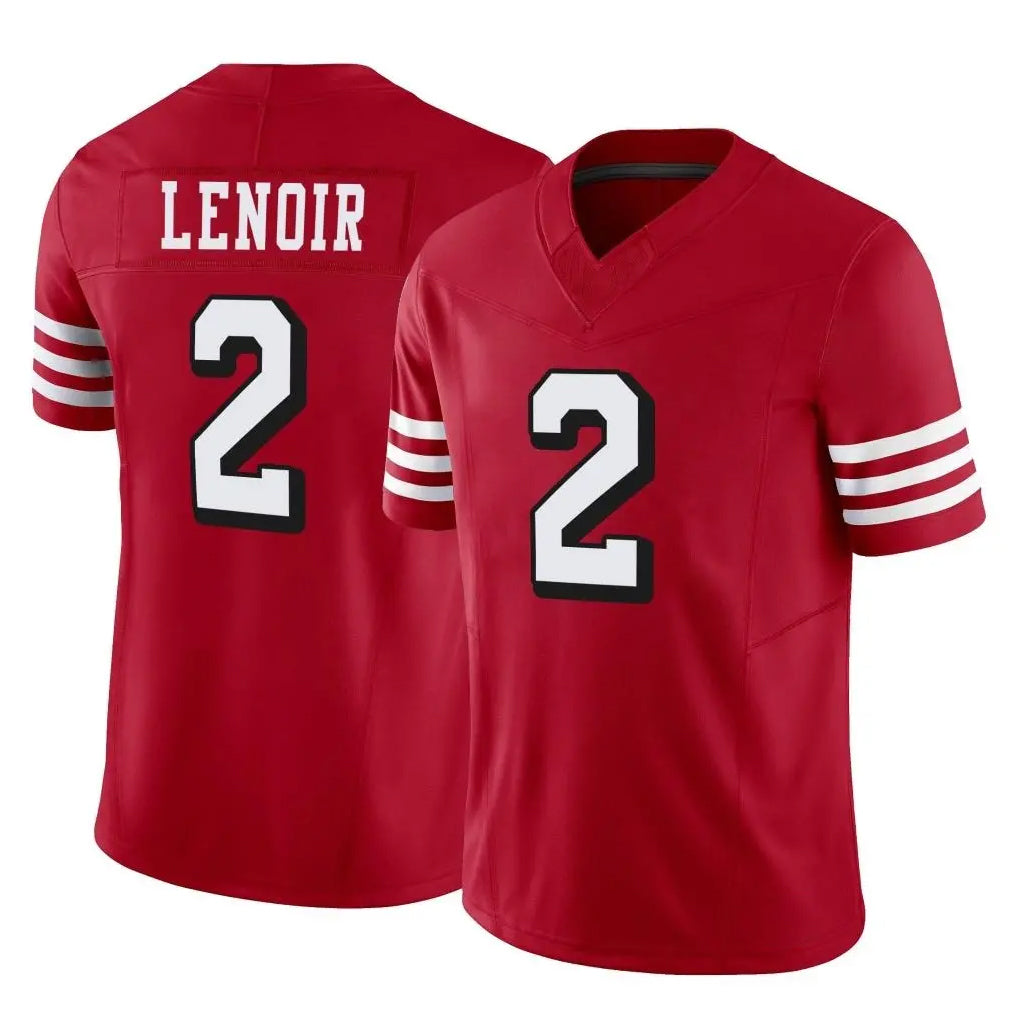 Qdoa SF.49ers #2 Deommodore Lenoir Player Red Limited Alternate Vapor F.U.S.E. Home Game Stitched Jerseys