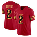 Qdoa SF.49ers #2 Deommodore Lenoir Player Red Rivalries Vapor Limited Home Game Stitched Jerseys