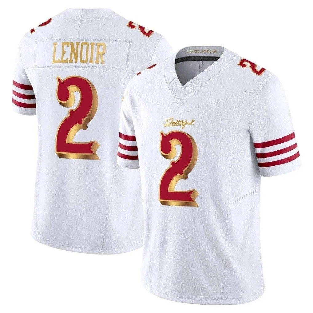 Qdoa SF.49ers #2 Deommodore Lenoir Player White 2025 Rivalries Collection Game Limited Stitched Jerseys
