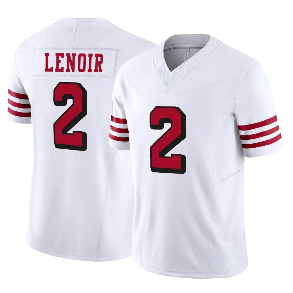 Qdoa SF.49ers #2 Deommodore Lenoir Player White Limited Alternate Vapor F.U.S.E. Home Game Stitched Jerseys