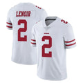 Qdoa SF.49ers #2 Deommodore Lenoir Player White Limited Vapor Untouchable Home Game Stitched Jerseys