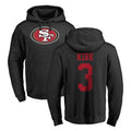 Qdoa SF.49ers #3 Christian Kirk Player Black LOGO Pullover Hoodies Home Game Stitched Jerseys
