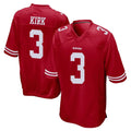 Qdoa SF.49ers #3 Christian Kirk Player Red Home Game Stitched Jerseys