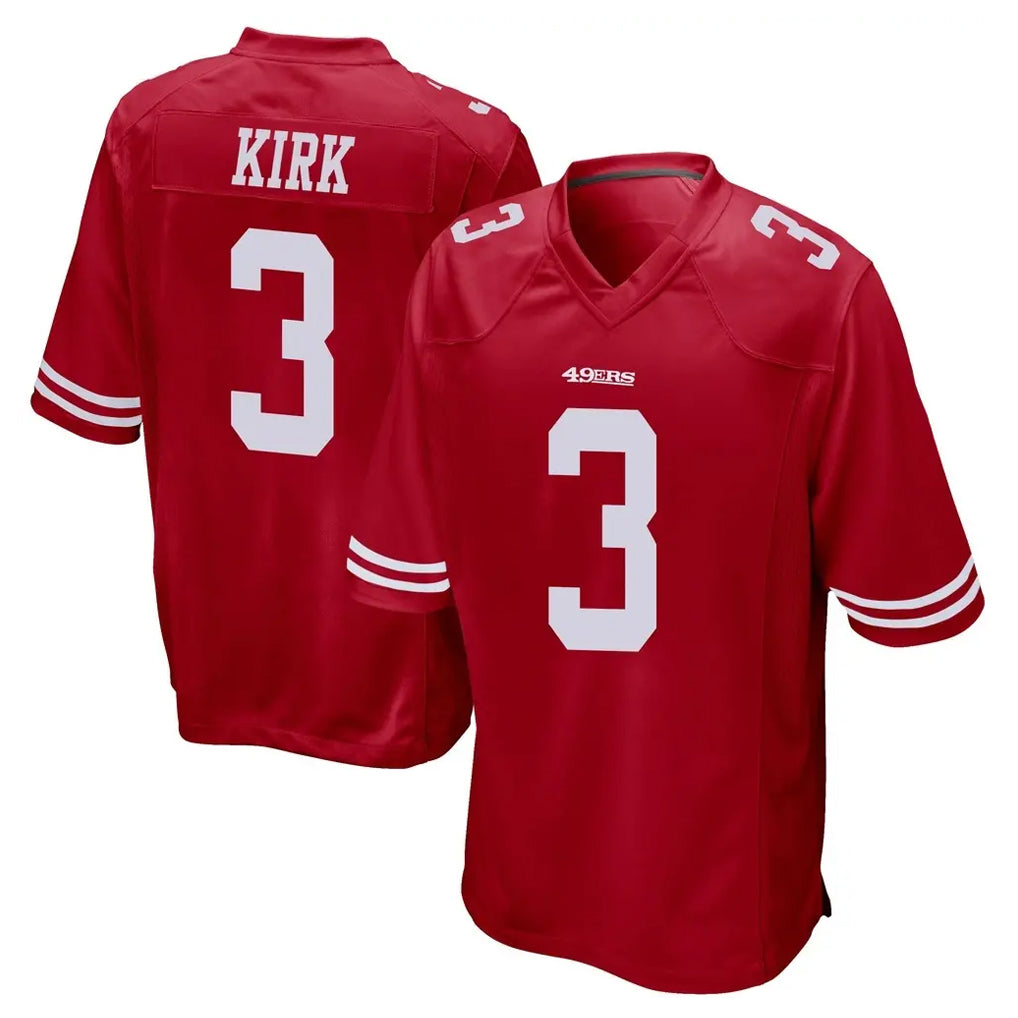 Qdoa SF.49ers #3 Christian Kirk Player Red Home Game Stitched Jerseys