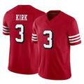 Qdoa SF.49ers #3 Christian Kirk Player Red Limited Alternate Vapor F.U.S.E. Home Game Stitched Jerseys