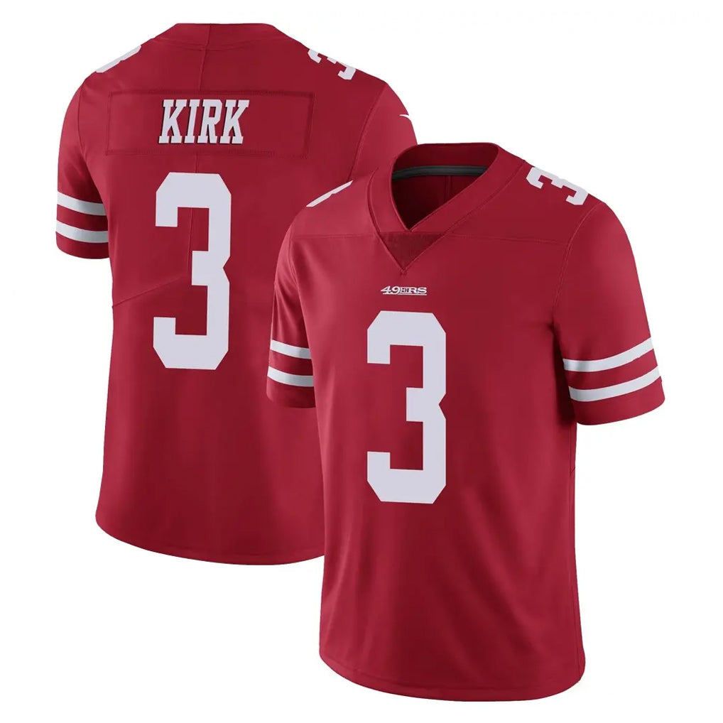 Qdoa SF.49ers #3 Christian Kirk Player Red Limited Vapor Untouchable Home Game Stitched Jerseys