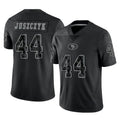 Qdoa SF.49ers #44 Kyle Juszczyk Player Black Limited Reflective Home Game Stitched Jerseys
