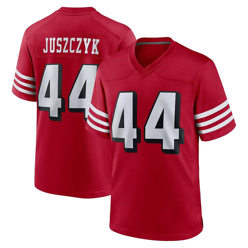 Qdoa SF.49ers #44 Kyle Juszczyk Player Red Limited Alternate Home Game Stitched Jerseys