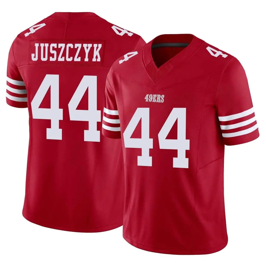 Qdoa SF.49ers #44 Kyle Juszczyk Player Red Limited Vapor F.U.S.E. Home Game Stitched Jerseys