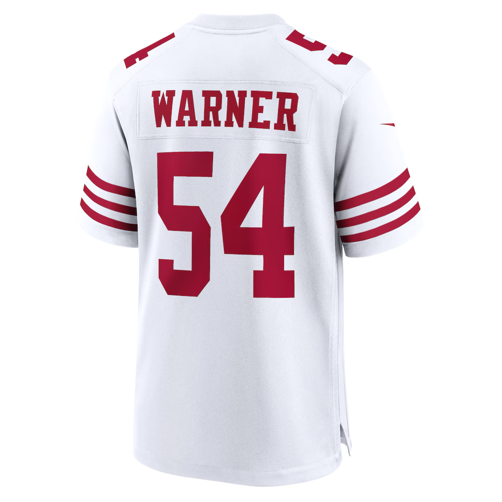 Qdoa SF.49ers #54 Fred Warner White Player Game Stitched Jerseys
