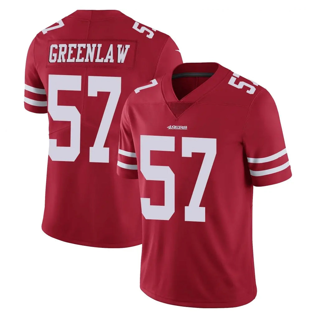 Qdoa SF.49ers #57 Dre Greenlaw Player Red Limited Vapor Untouchable Home Game Stitched Jerseys