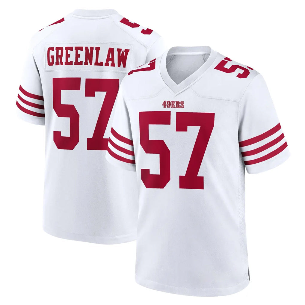 Qdoa SF.49ers #57 Dre Greenlaw Player White Game Home Stitched Jerseys