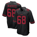Qdoa SF.49ers #68 Colton McKivitz Player Black Alternate Home Game Stitched Jerseys