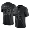 Qdoa SF.49ers #68 Colton McKivitz Player Black Limited Reflective Home Game Stitched Jerseys