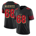Qdoa SF.49ers #68 Colton McKivitz Player Black Limited Rivalries Collection Home Game Stitched Jerseys