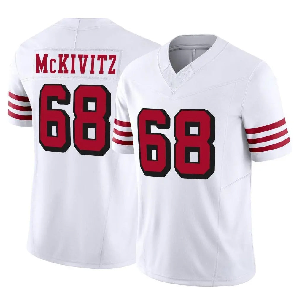 Qdoa SF.49ers #68 Colton McKivitz Player White Limited Alternate Vapor F.U.S.E. Home Game Stitched Jerseys