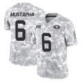 Qdoa SF.49ers #6 Malik Mustapha Player Arctic Camo Limited Salute To Service Home Game Stitched Jerseys