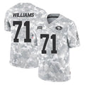 Qdoa SF.49ers #71 Trent Williams Player Arctic Camo Limited Salute To Service Home Game Stitched Jerseys