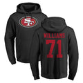 Qdoa SF.49ers #71 Trent Williams Player Black LOGO Pullover Hoodies Home Game Stitched Jerseys