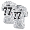 Qdoa SF.49ers #77 Dominick Puni Player Arctic Camo Limited Salute To Service Home Game Stitched Jerseys