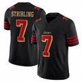 Qdoa SF.49ers #7 De'Zhaun Stribling Player Black Limited Rivalries Collection Home Game Stitched Jerseys