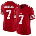 Qdoa SF.49ers #7 De'Zhaun Stribling Player Red Limited Vapor F.U.S.E. Home Game Stitched Jerseys