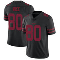 Qdoa SF.49ers #80 Jerry Rice Player Black Vapor Untouchable Limited Throwback Stitched Jerseys