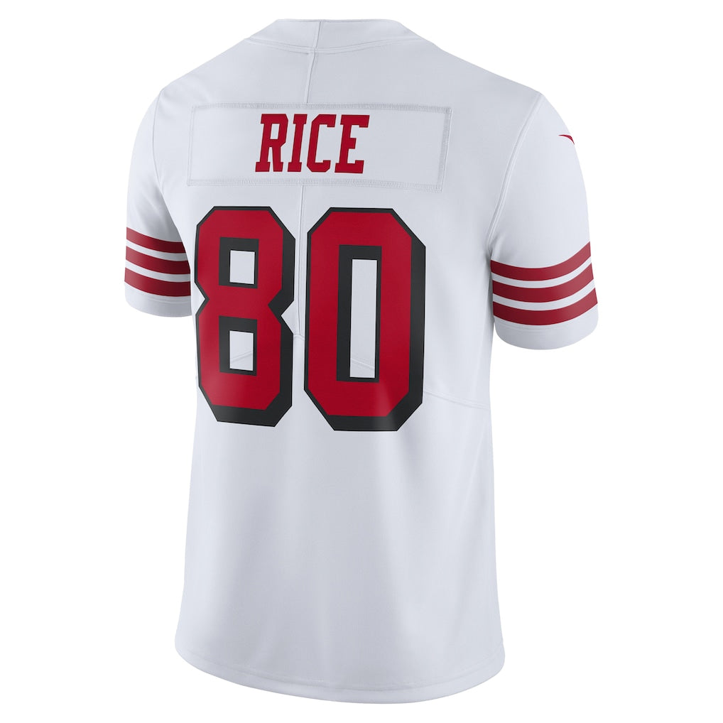 Qdoa SF.49ers #80 Jerry Rice Player White Vapor F.U.S.E. Limited Stitched Jerseys