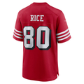 Qdoa SF.49ers #80 Jerry Rice Scarlet Retired Player Alternate Game Stitched Jerseys
