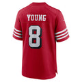 Qdoa SF.49ers #8 Steve Young Scarlet Retired Player Alternate Game Stitched Jerseys