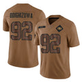Qdoa SF.49ers #92 Osa Odighizuwa Player Brown Limited Salute To Service Home Game Stitched Jerseys
