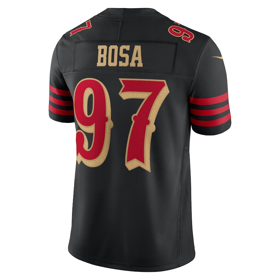 Qdoa SF.49ers #97 Nick Bosa Player Rivalries Collection Vapor Limited Black Stitched Jerseys