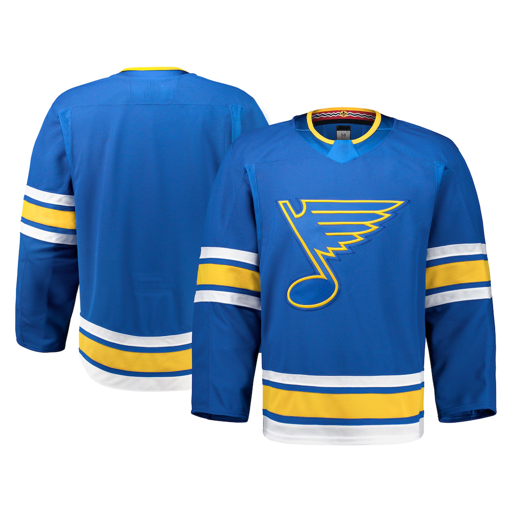 Qdoa St.L.Blues Blue Home Authentic Pro Jerseys