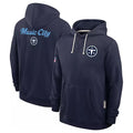 Qdoa T.Titans Navy Pullover Hoodies Home Game Blank Player Stitched Jerseys
