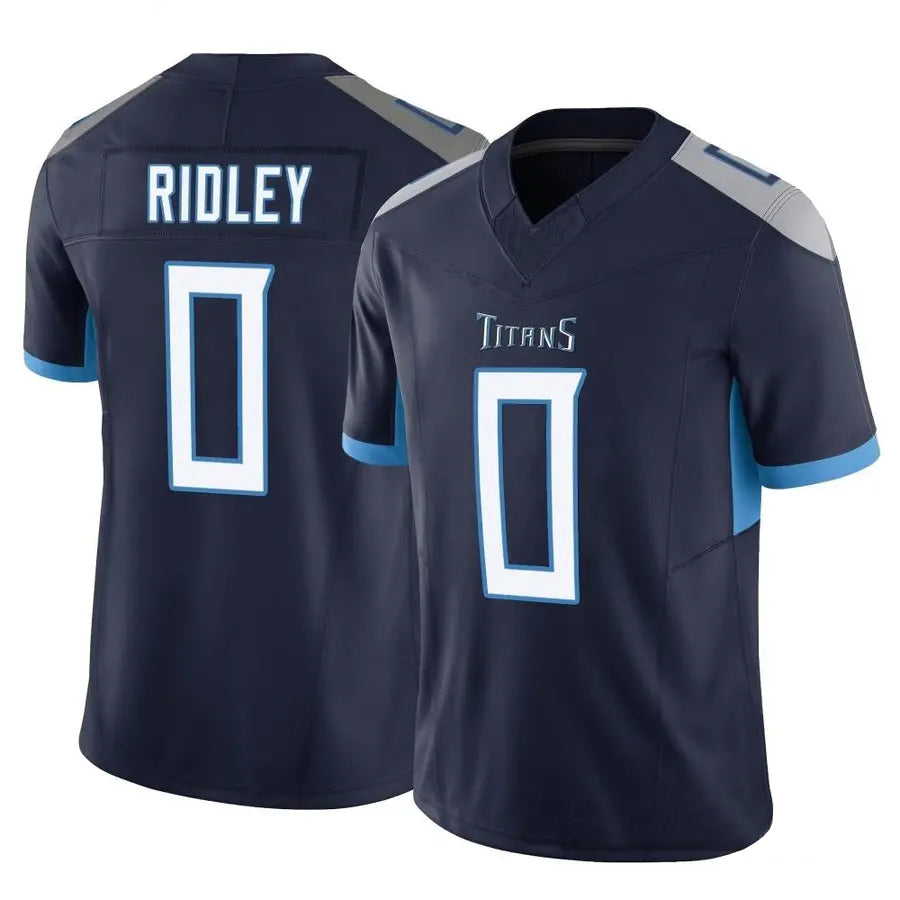Qdoa T.Titans #0 Calvin Ridley Player Navy Vapor F.U.S.E. Limited Stitched Jerseys