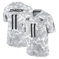 Qdoa T.Titans #11 Jermaine Johnson II Player Arctic Camo Limited Salute to Service Home Game Stitched Jerseys