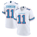 Qdoa T.Titans #11 Jermaine Johnson II Player White 2026 Game Home Stitched Jerseys