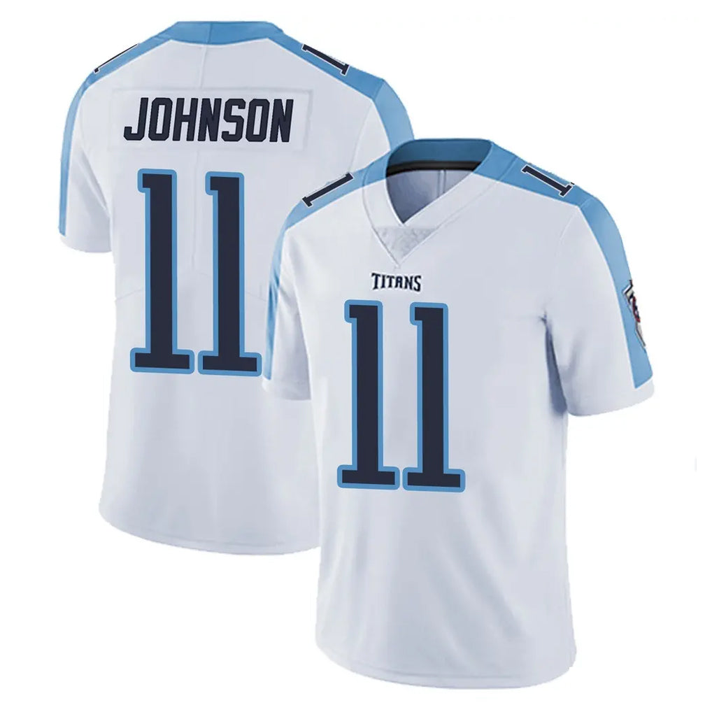 Qdoa T.Titans #11 Jermaine Johnson II Player White Limited Vapor Untouchable Home Game Stitched Jerseys