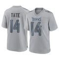 Qdoa T.Titans #14 Carnell Tate Player Gray Atmosphere Fashion Home Game Stitched Jerseys