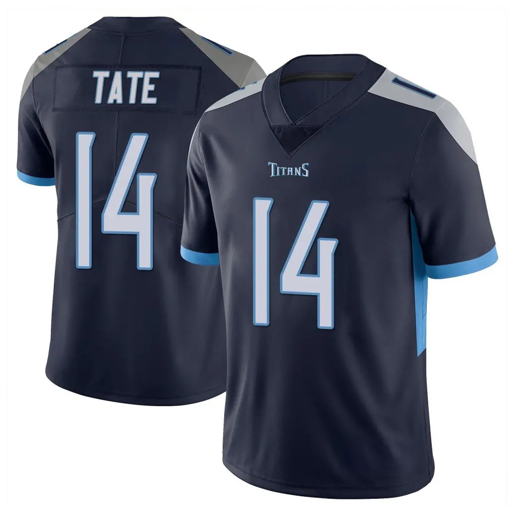 Qdoa T.Titans #14 Carnell Tate Player Navy Limited Vapor Untouchable Home Game Stitched Jerseys