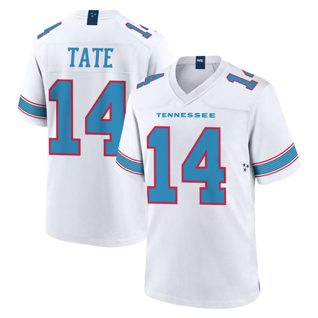 Qdoa T.Titans #14 Carnell Tate Player White 2026 Game Home Stitched Jerseys