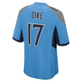 Qdoa T.Titans #17 Chimere Dike Light Blue Team Game Stitched Jersey